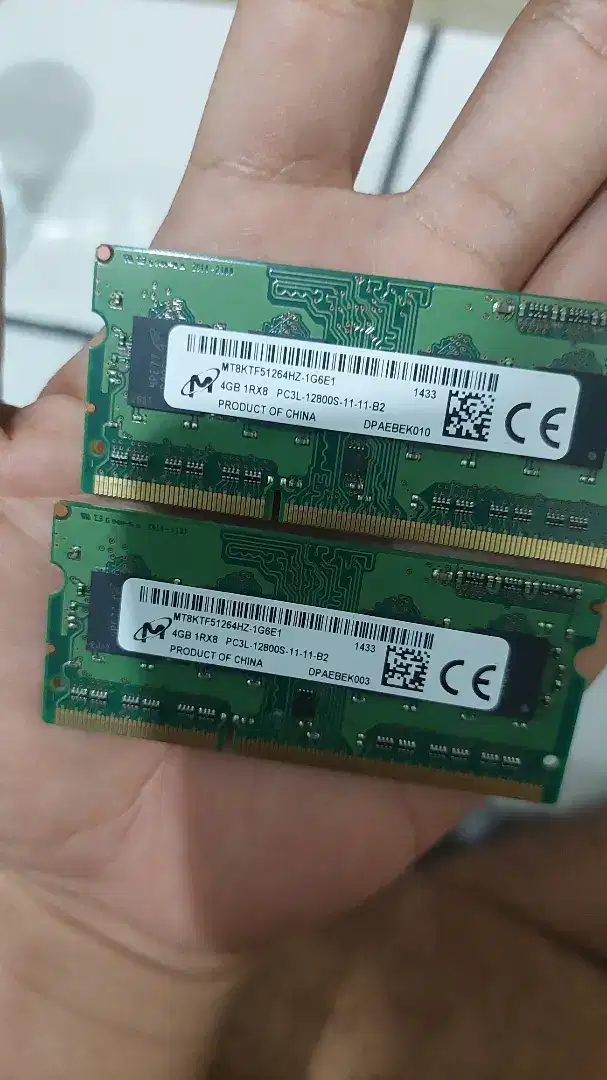RAM DDR3 PC3L 4 GB 2 PCS