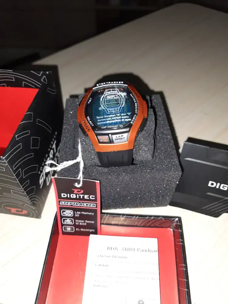 Jam Digitec Pedometer baru lengkap