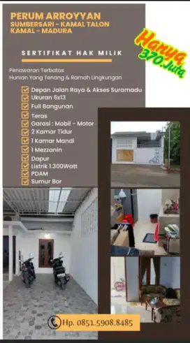 RUMAH PERUMAHAN DIJUAL