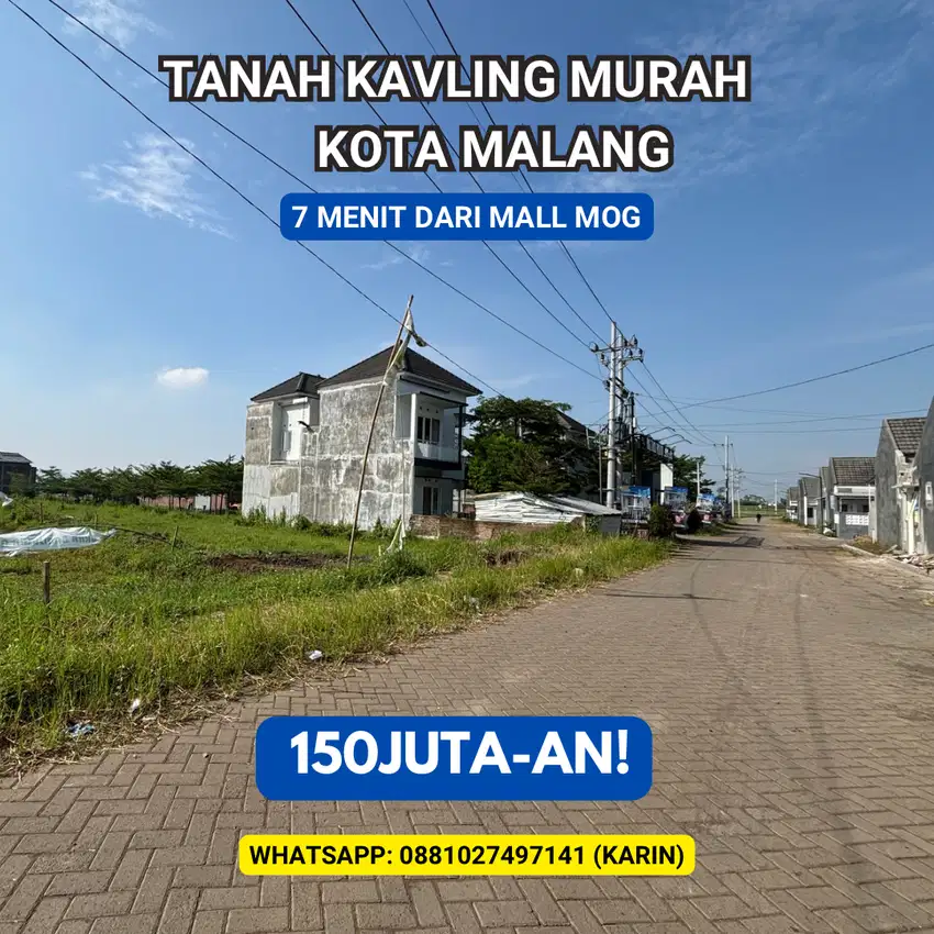 TANAH MURAH 150JUTAAN KOTA MALANG SURVEY GRATIS