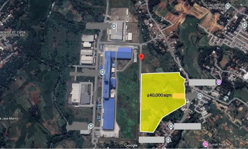 Dijual Tanah Industri Dalam Kawasan MM2100 Cikarang Barat Bekasi