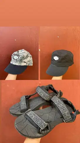 Dijual sandal adventure & topi adventure ORI EIGER