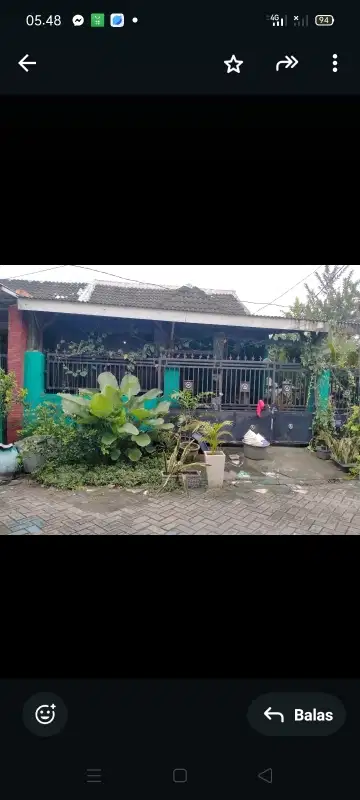 dijual rmh di perum ppu hook nego  di by pass Krian