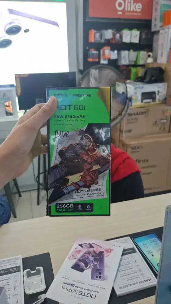 INFINIX HOT 60I RAM 8+8/256 GARANSI RESMI 1 TAHUN