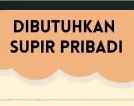 Dicari Supir Pribadi untuk Keluarga
