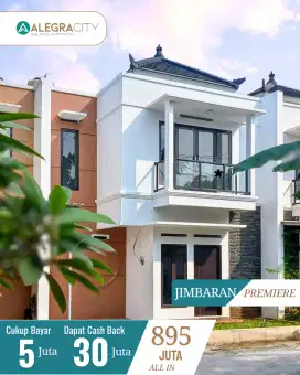 Rumah 2 lantai konsep Bali di jalan Utama Pasir putih sawangan Depok