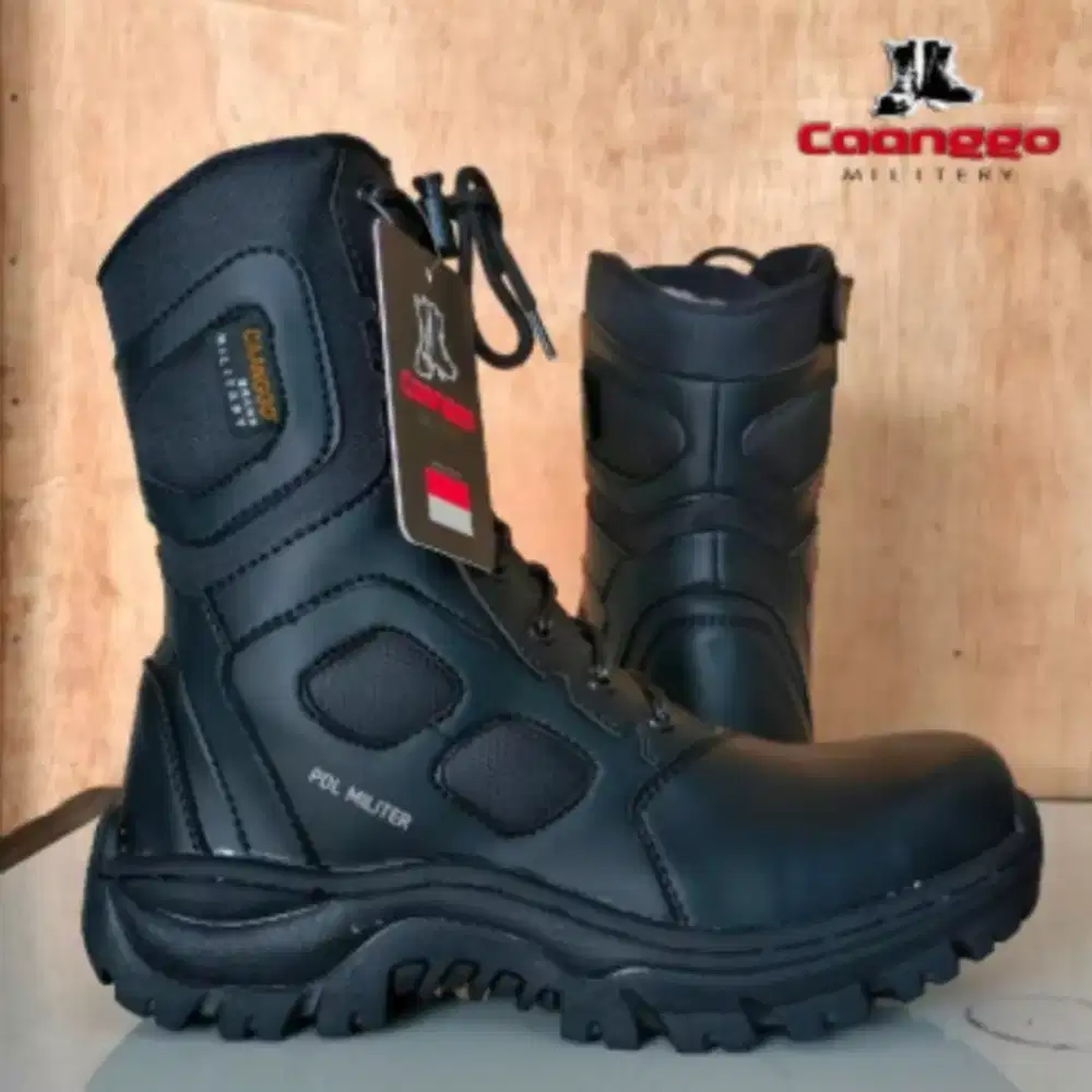 sepatu odl terbaru TNI polisi dan  ujung besi tersedia ukuran 38-44