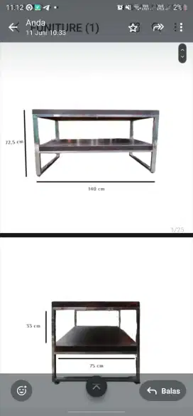 Meja Display Baju
