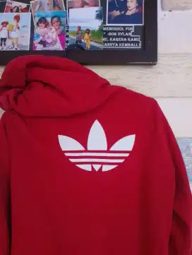 Jaket Zipper Hoodie Adidas cewek