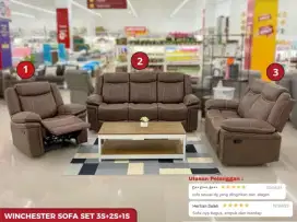 JUAL SOFA RECLINER WINCHESTER MURAH