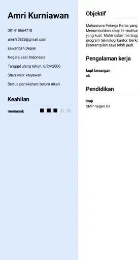 Info lowongan kerja