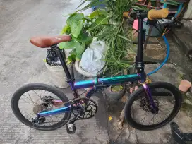 Sepeda Lipet Pro Action Eagle V2 Warna Rainbow Oil Slick