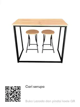 MEJA MAKAN LIPAT INFORMA SELMA 2 CHAIRS ORIGINAL BNIB