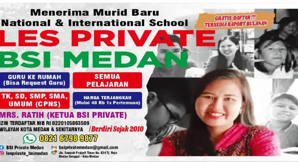 LES PRIVATE TK,SD,SMP,SMA, UMUM/Pekerja (CPNS). GURU DATANG KE RUMAH