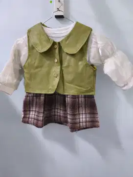 Mini dress anak perempuan usia 1-3 th