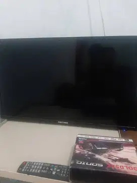 Tv polytron android 32in + set box