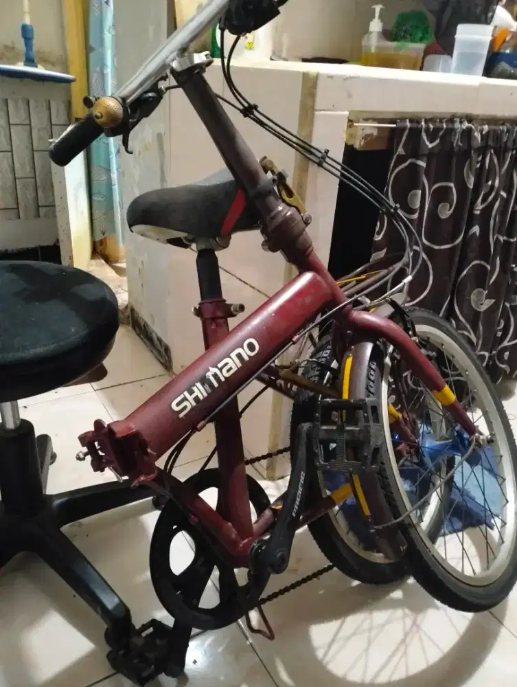 Jual sepeda lipat 16 inch merk aleoca