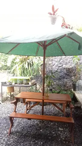 Dijual cepat kursi taman kayu jati