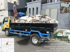 Buang puing sampah