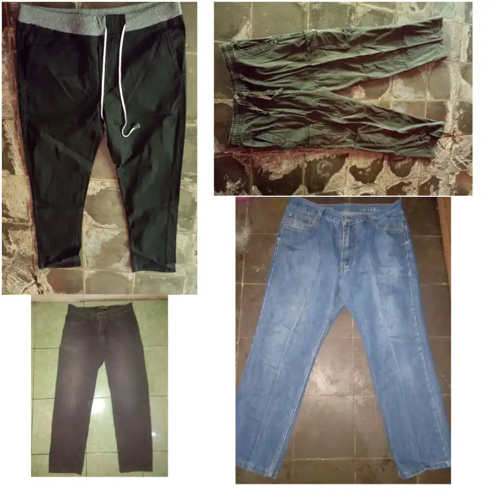 Borongan celana panjang dan pendek ber merk