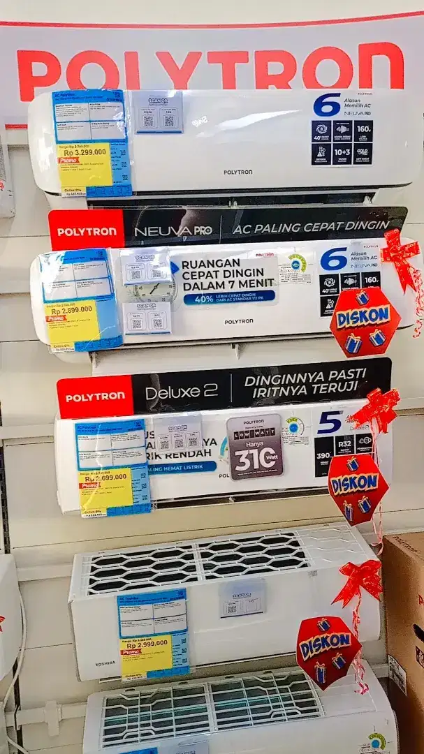 seGAMPANG ITU cicilan AC POLYTRON 0,5PK-1PK bunga rendah cicilan murah