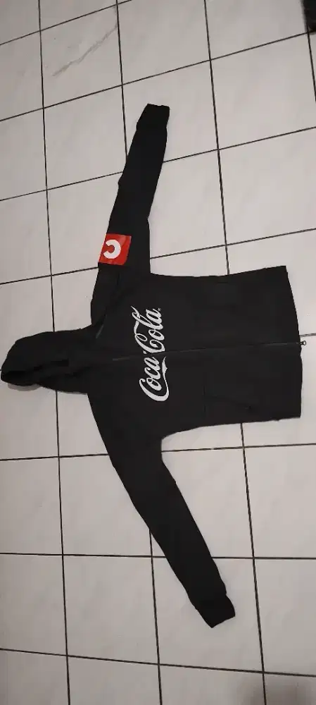 Jaket hoodie adidas ori edisi cocacola