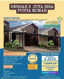 Rumah impian claster selosin residence rawakalong