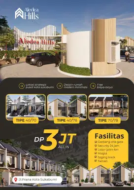 Rumah Pusat Kota Sukabumi 3 jt all in Hanya 5 menit ke Pemkot Sukabumi