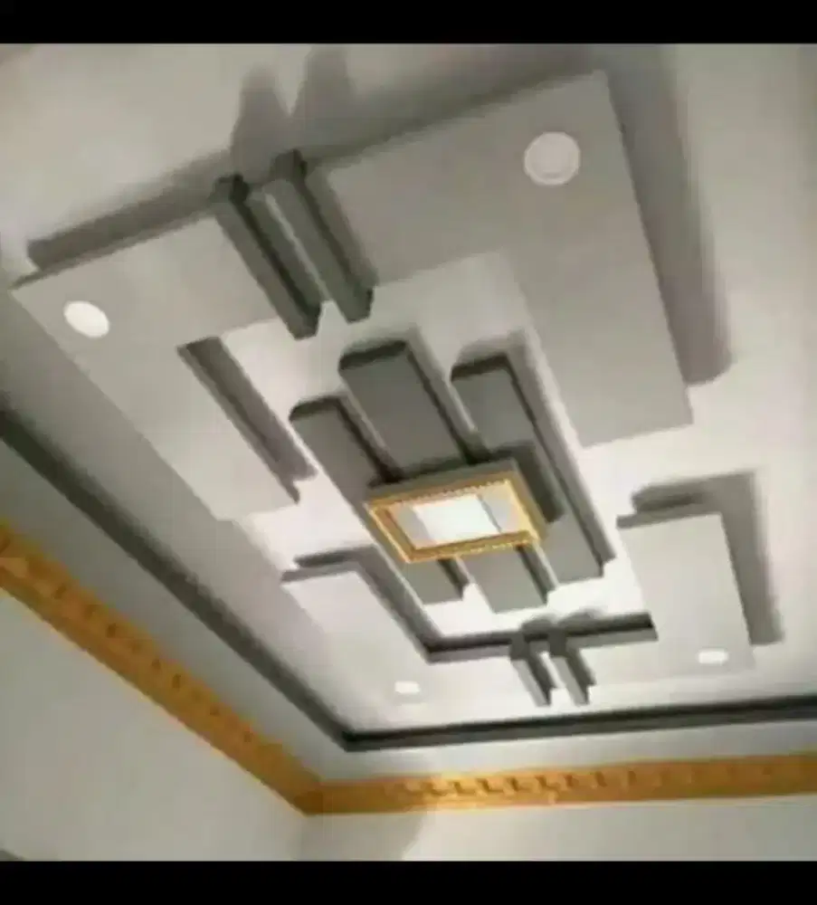 Plafon gipsum terpasang