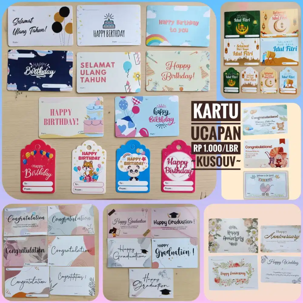 Kartu Ucapan Mini/Thankscard Mini