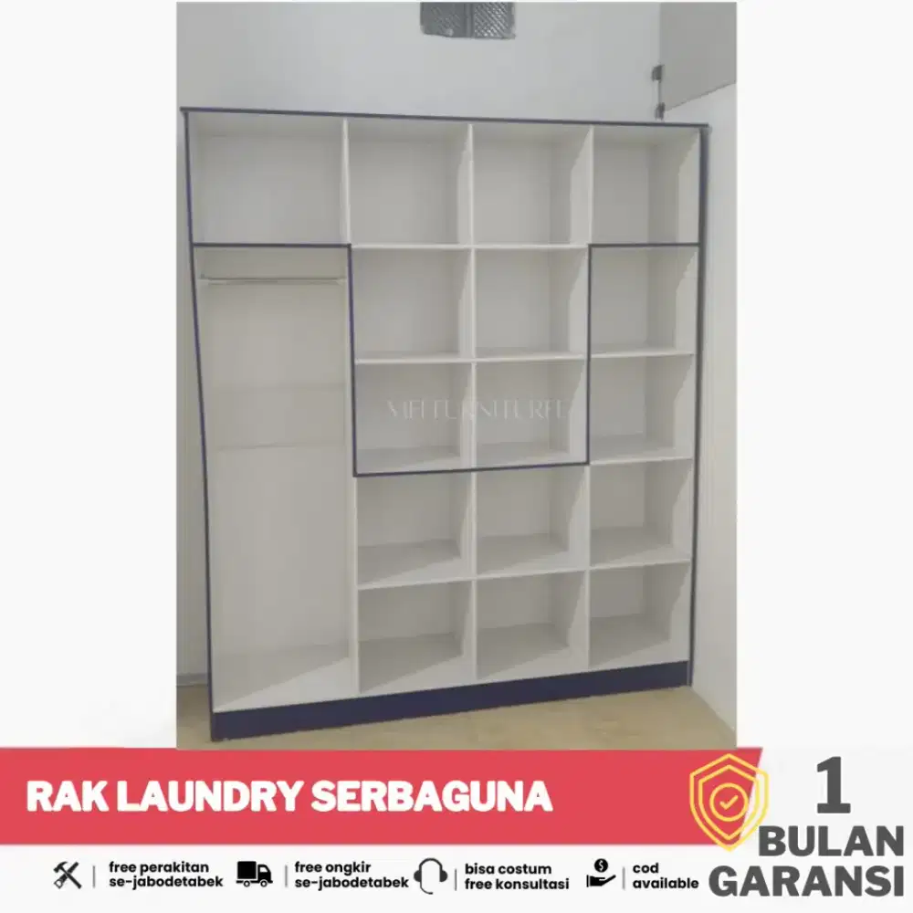 Rak laundry serbaguna / Rak penyimpanan multifungsi