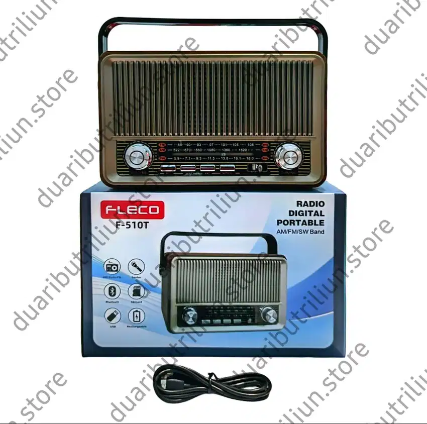 Fleco Radio Digital Portable F-510T AM/FM/SW Band/Radio FM/AM/SW
