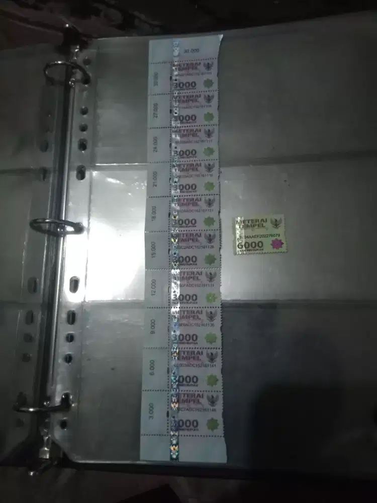 Materai lawas, murah 3rb dan 6rb. Masih Nos