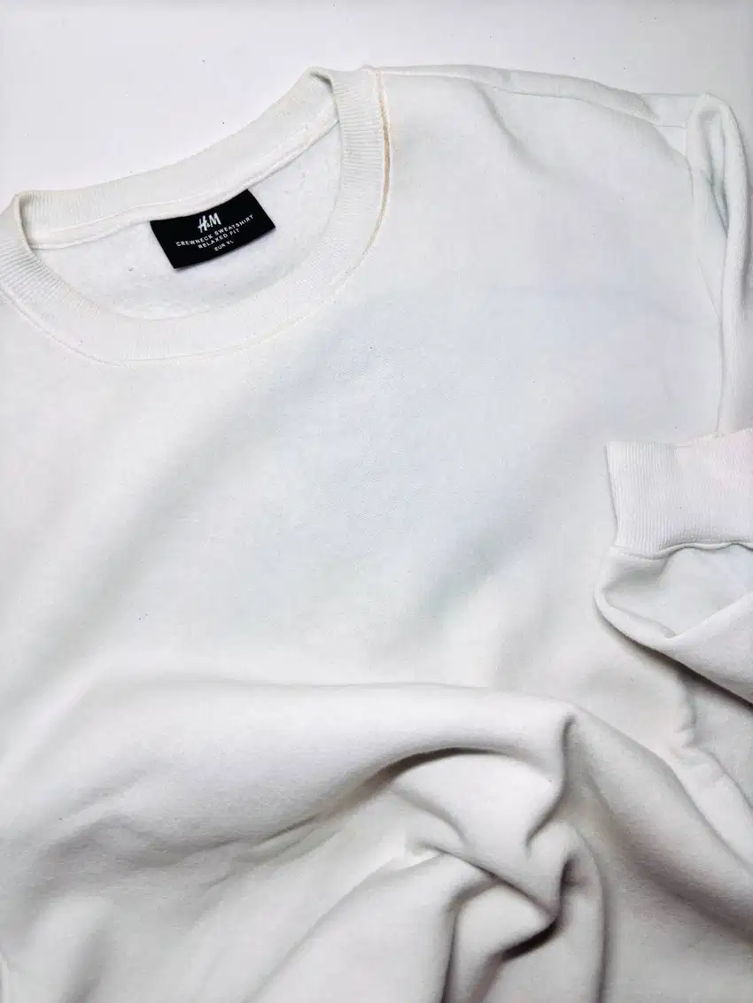 H&M White Crewneck