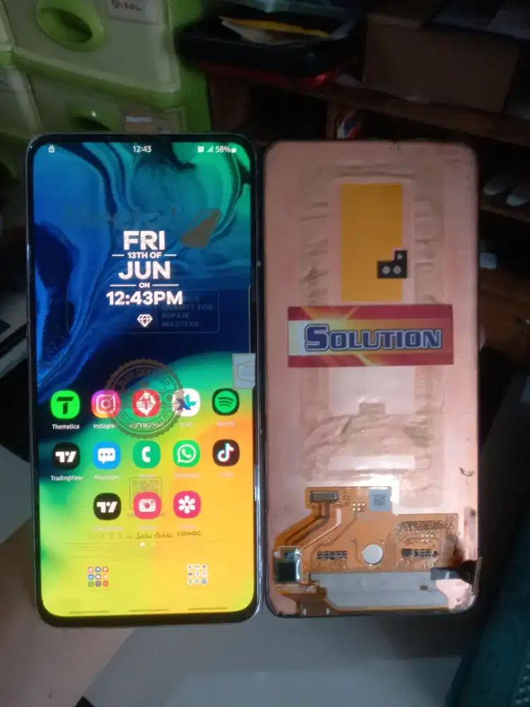 LCD TOUCHSCREEN SAMSUNG A80 ORI OLED + PASANG