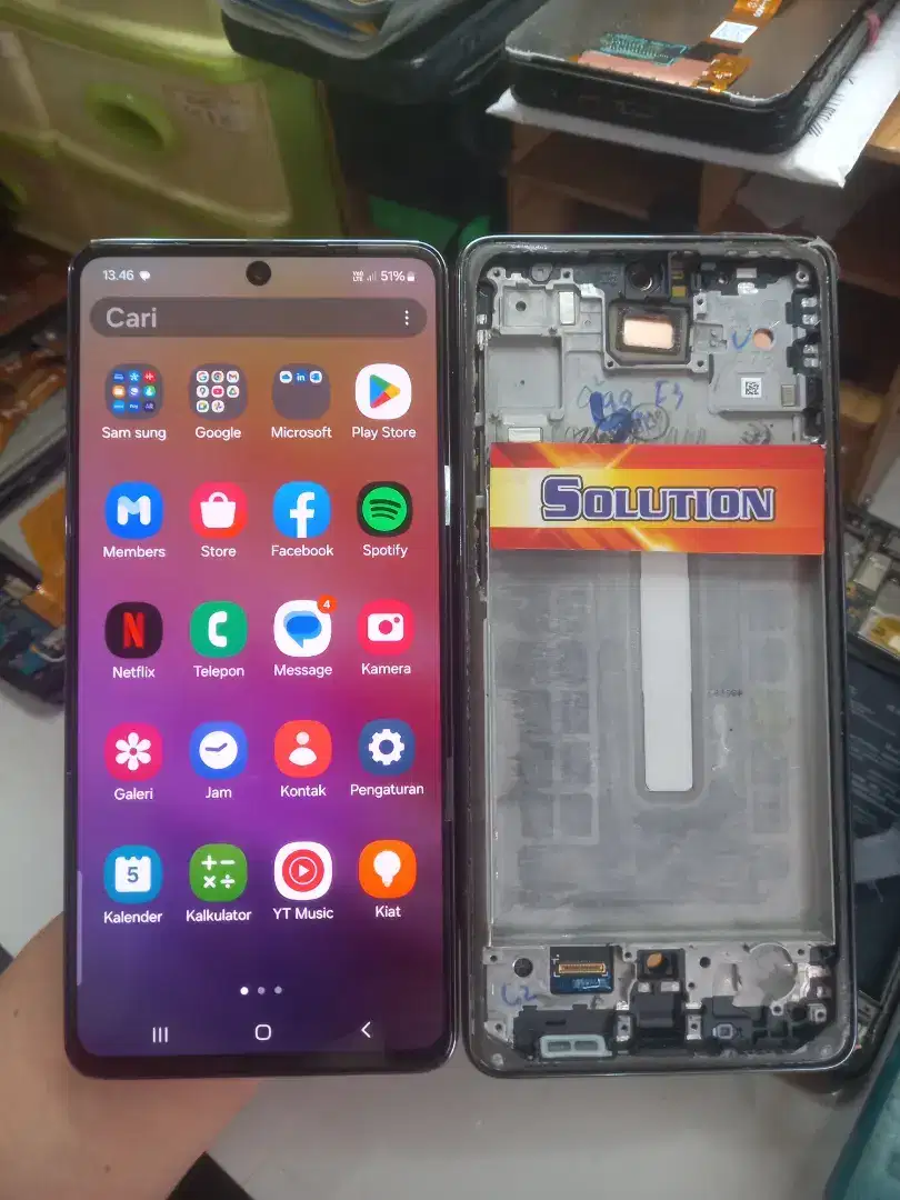 LCD TOUCHSCREEN SAMSUNG A73 ORI OLED + PASANG