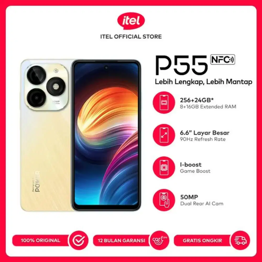 Hp itel P55 24gb/256gb
