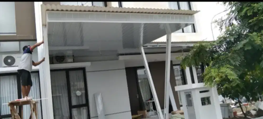 Canopy bajaringan plafon pvc