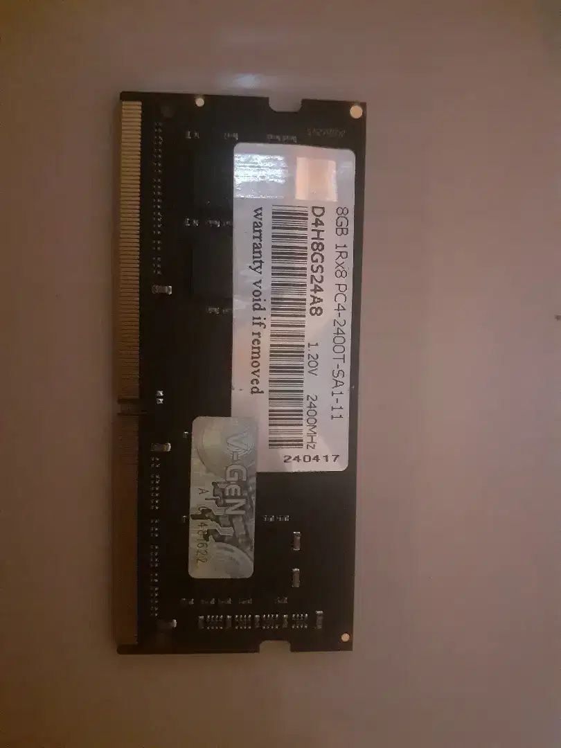 Ram laptop 8gb ddr4 merk vgen like new