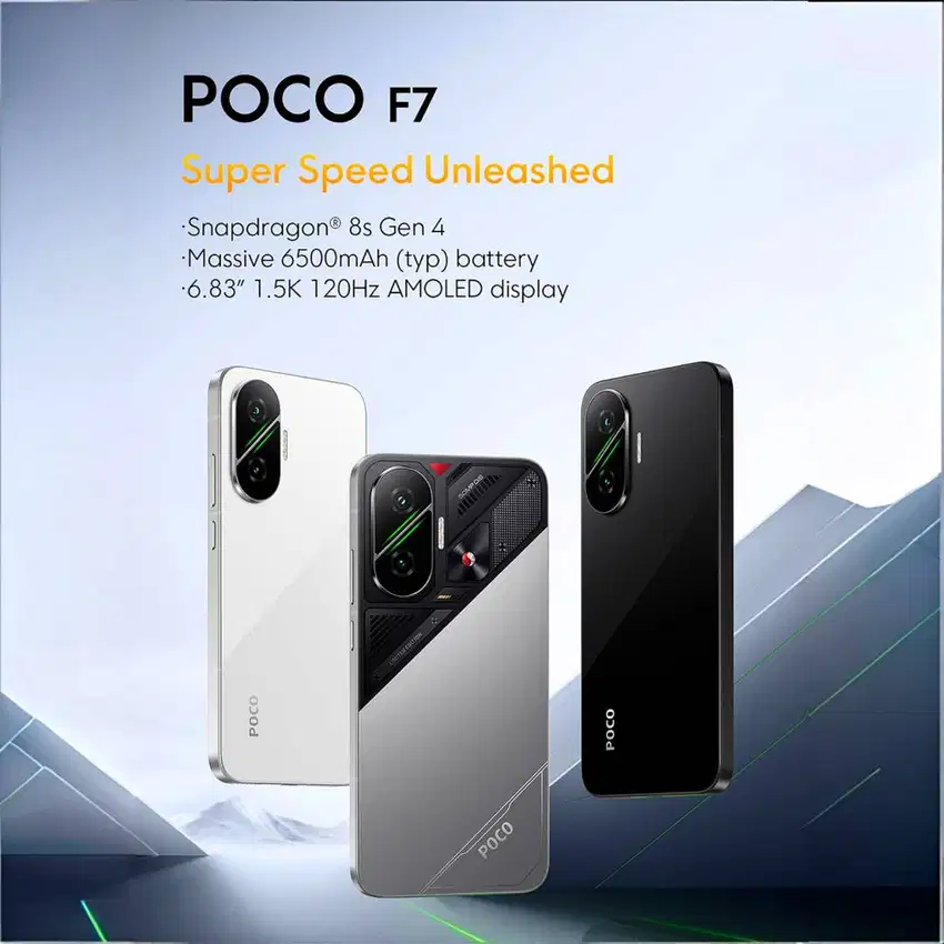 POCO F7 Snapdragon 8s Gen 4 ( 12GB/512GB ) - GARANSI RESMI