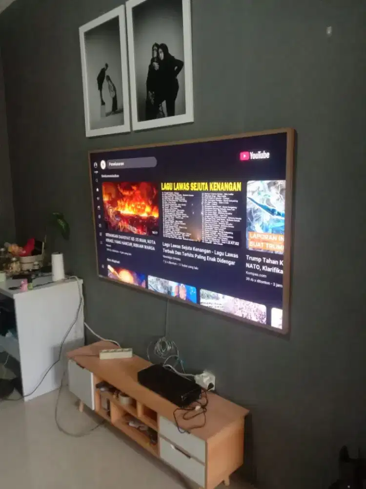 Bongkar serta pasang bracket tv + jual tv gres segel