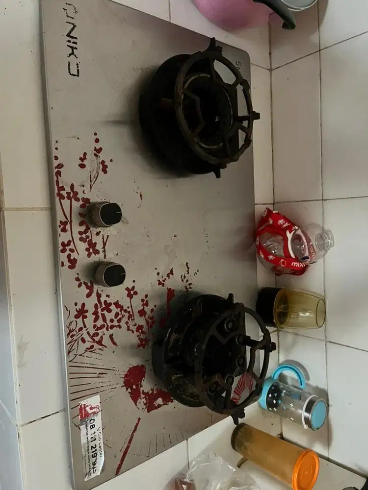 kompor tanam 2 tungku