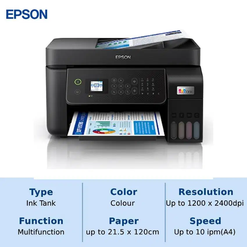 PRINTER EPSON EcoTank L5290 PRINT  Scan Copy F4 WiFi Auto Duplex
