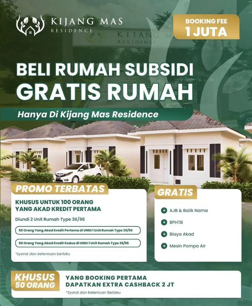 Beli Rumah Subsidi, Dapat Undian Rumah Gratis