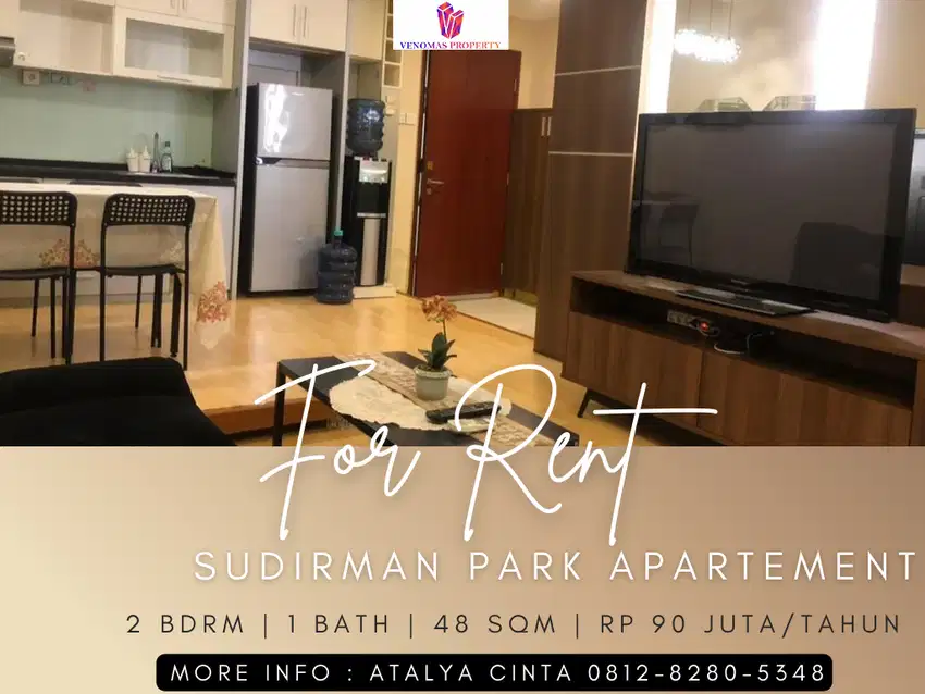 Disewakan Apartement Sudirman Park Middle Floor 2BR Furnished Tower B