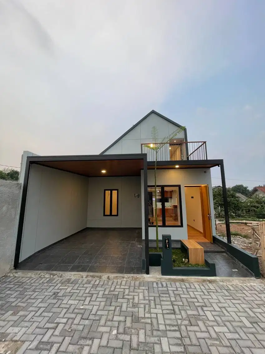 Rumah Baru 1.5 Lantai Furnished Terlaris Dekat Tol PamulangFREE Biaya