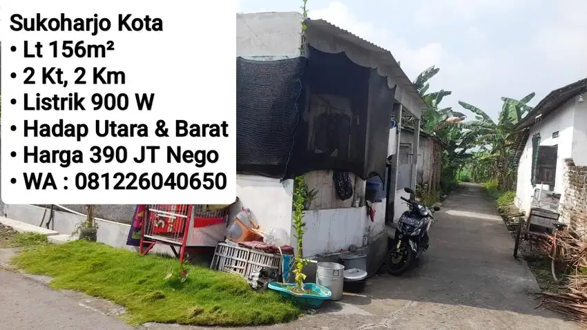 Jual Rumah Area Sukoharjo Kota Dekat Alun - Alun, Dekat Pusat Bisnis