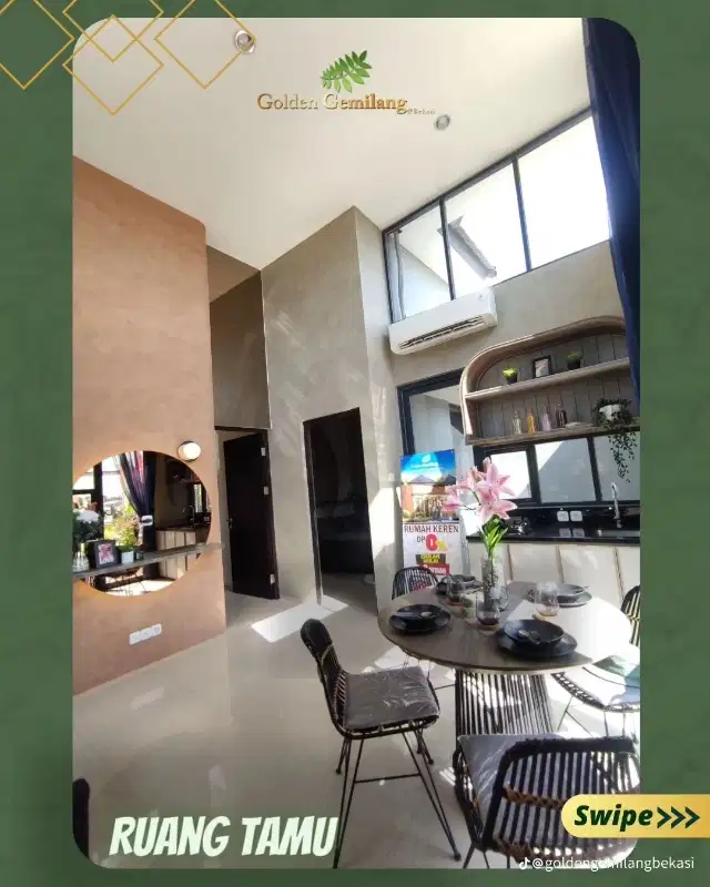 RUMAH Cantik CICILAN 2 JTAN  lokasi bebas banjir