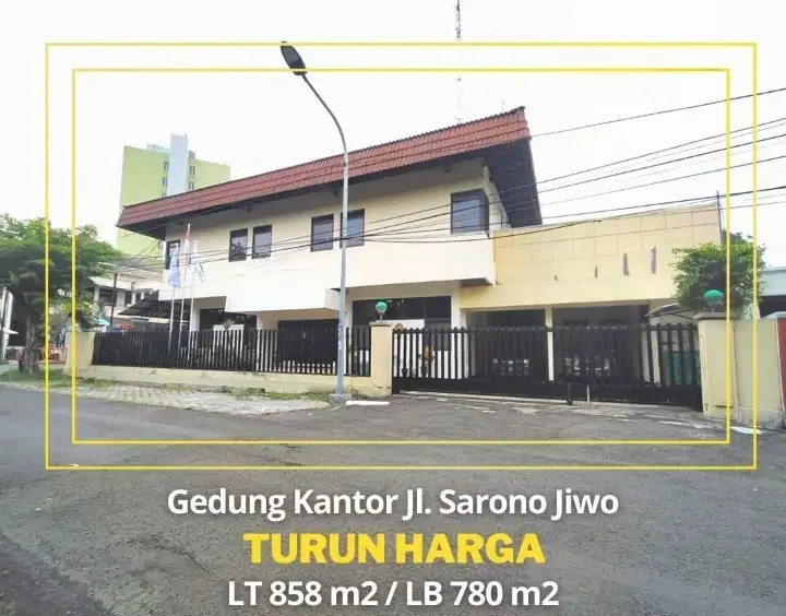 Murah Pol Dijual kantor Siap Pakai Jalan Saronojiwo Jemursari Prapen