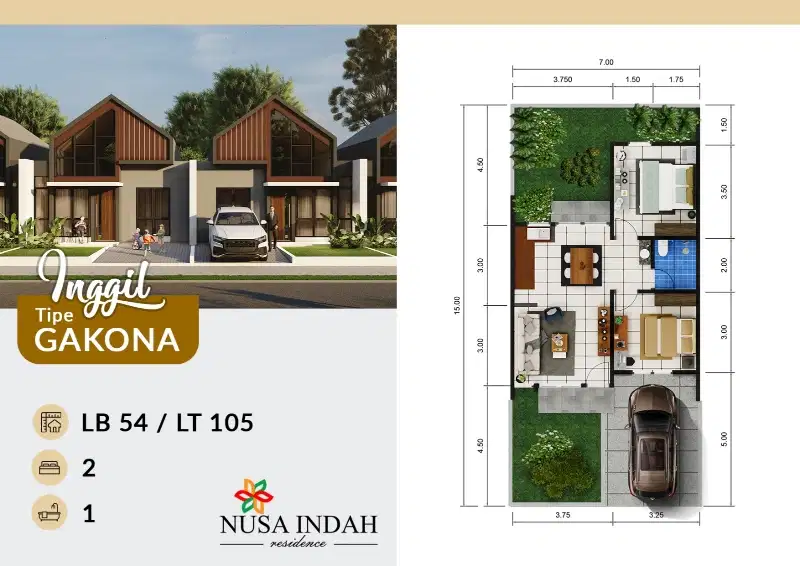 Di Jual Rumah Modern Di Nusa Indah Residence, di pusat Kota Bogor